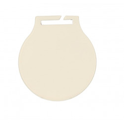 Medalis metalinis apvalus 50mm MC6001 baltos spalvos