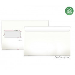 Envelope C5 (162x229) 80g with strip and box on the left 45x90