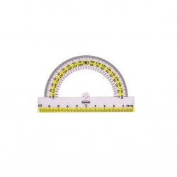 Plastic protractor transparent 180° 10cm CENTRUM