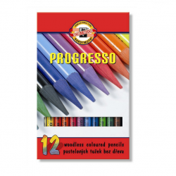 Colored pencils PROGRESSO KOH-I-NOOR 12 colors