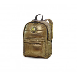 Backpack PATIO RUBY 41,5x31,5x15cm glossy, gold color