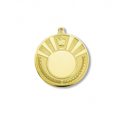 Medal common black back 50/25mm gold color