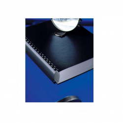 Binding backs CHROMO FELLOWES, black 250g. 100 sheets