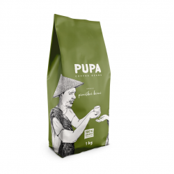 Coffee beans for milk coffee PUPA 1kg.