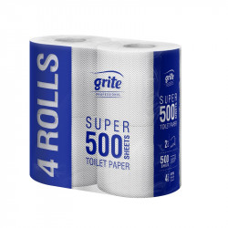 Toilet paper in a roll 4pcs. GRITE Super mini 500
