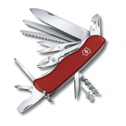 Knife multifunctional VICTORINOX WORK CHAMP, red color