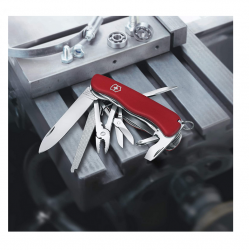 Knife multifunctional VICTORINOX WORK CHAMP, red color