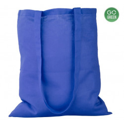 Pirkinių krepšelis medvilninis GEISER su ilgomis rankenomis, mėlynos sp., COOL