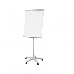 Mobile magnetic easel with wheels 70x100cm