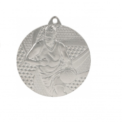 Medal basketball 50mm MMC6850 silver color