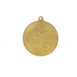 Medal Football 50mm gold color