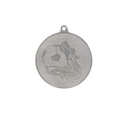 Medal Football 50mm silver color