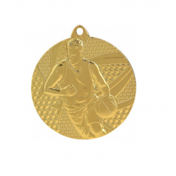 Medal basketball 50mm MMC6850 gold color