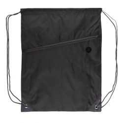 Basket for sportswear with pocket and zipper COOL black
