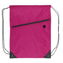 Basket for sportswear with pocket and zipper COOL pink