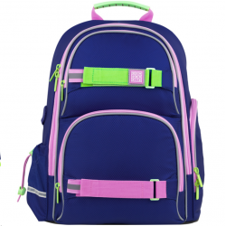 Set: backpack, basket, pencil case KITE light blue