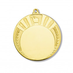 Medal overall gold color 70 mm