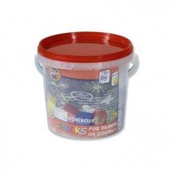 Sidewalk chalk in a bucket KOH-I-NOOR 16 pcs. assorted colors