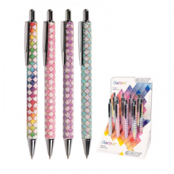 Ballpoint pen FANTASY 1.0mm colored pencils, pack of 12 pcs.