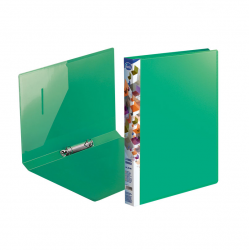 Plastic binder 2cm A4/Q2 FOROFIS, green color