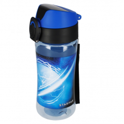 Drinking bottle for children STARPAK NASA 420 ml, blue color.