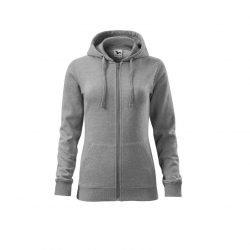 Women's jacket with hood and zipper in various colors MALFINI TRENDY