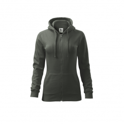 Women's jacket with hood and zipper in various colors MALFINI TRENDY