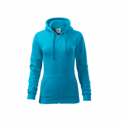 Women's jacket with hood and zipper in various colors MALFINI TRENDY