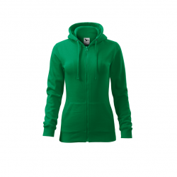 Women's jacket with hood and zipper in various colors MALFINI TRENDY