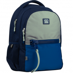 Backpack GOPACK 42x30x13cm, variegated, blue color