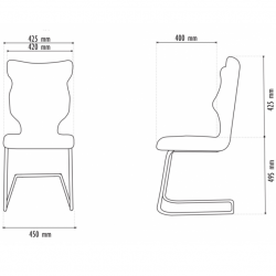 Conference chair ENTELO NERO chrome Alta01 BLACK