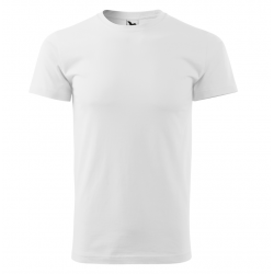 T-shirt with short sleeves for men, white MALFINI BASIC