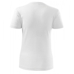 T-shirt with short sleeves for women, white MALFINI CLASSIC NEW