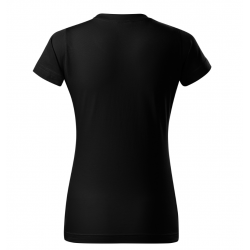 Marškinėliai trumpomis rankovėmis moteriški, juodi MALFINI BASIC