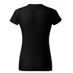 T-shirt with short sleeves for women, black MALFINI BASIC