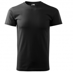 T-shirt with short sleeves, universal, black MALFINI HEAVY NEW