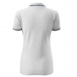 Polo shirt with short sleeves for women, white MALFINI URBAN