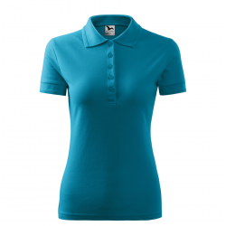 Polo shirt with short sleeves for women, various colors MALFINI PIQUE