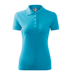 Polo shirt with short sleeves for women, various colors MALFINI PIQUE
