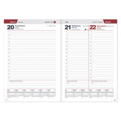 Notebook calendar 2023, A5, bordeaux
