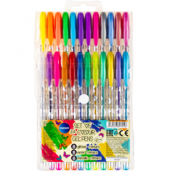 Set of gel pens GLITTER 24pcs 1.0mm CENTRUM