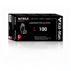 Disposable gloves black NITRILAS 100 pcs., size L