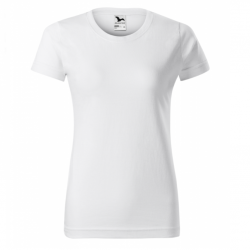 T-shirt with short sleeves for women, white MALFINI BASIC