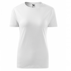 T-shirt with short sleeves for women, white MALFINI CLASSIC NEW