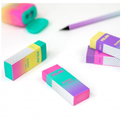 MILAN 320 SUNSET eraser, various colors, 6.1x2.3x1.2 cm