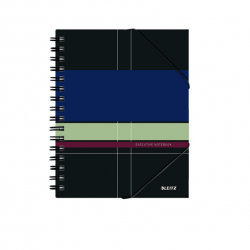 Student notebook BE MOBILE with spiral LEITZ A4, 80 sheets, 3 dividers, squared