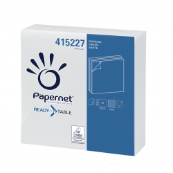 Paper table napkins 44 pcs PAPERNET 2-ply 38x38 cm white