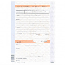 Cash receipt order A4 with number 100pcs