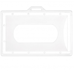 ID card holder, plastic, 90 x 56 mm