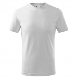 Marškinėliai trumpomis rankovėmis vaikiški, baltos sp. MALFINI BASIC
